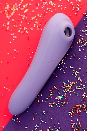 Вакуум-волновой бесконтактный стимулятор клитора Satisfyer Dual Pleasure, силикон, фиолетовый, 17,9