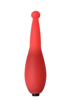 Мини-вибратор Штучки-дрючки Штучка, силикон, красный, 7,5 см