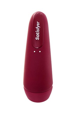 Вакуум-волновой бесконтактный стимулятор клитора Satisfyer Curvy 1+, силикон, красный, 14,3 см.