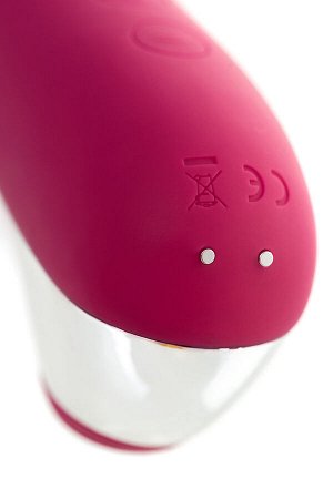 Вакуум-волновой бесконтактный стимулятор клитора Satisfyer Dual Love, силикон, красный, 16 см.