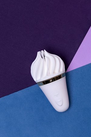 Вибромассажер Satisfyer layons Sweet Treat, силикон, белый, 10,4 см.