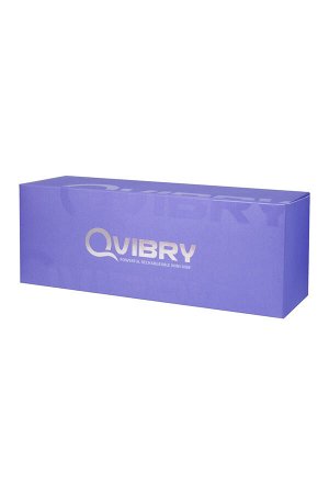 Вибратор клиторальный Qvibry, силикон, фиолетовый, 12 см