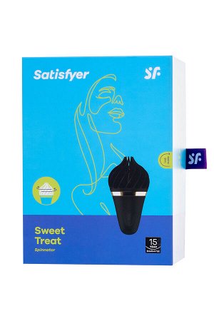 Вибромассажер Satisfyer layons Sweet Treat, силикон, черный, 10,4 см.