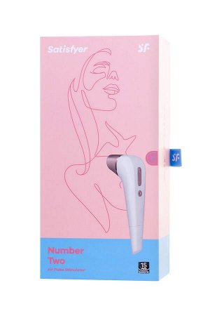 Вакуум-волновой бесконтактный стимулятор клитора Satisfyer 2 NG, ABS пластик, белый, 17 см.