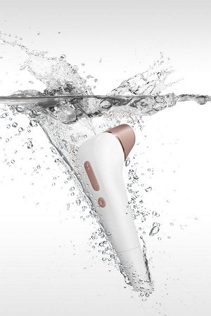 Вакуум-волновой бесконтактный стимулятор клитора Satisfyer Number Two, ABS пластик, белый, 17 см