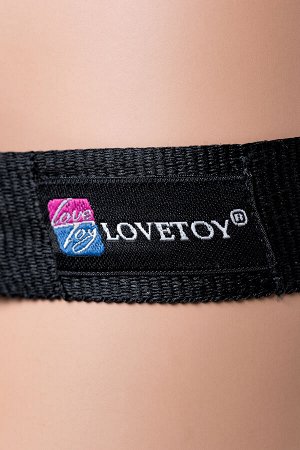 Страпон LoveToy LESBIAN SERIES с поясом Harness, телесный