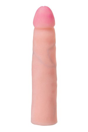 Страпон LoveToy с поясом Harness, с 2 насадками, реалистичный, neoskin, телесный, 18 см