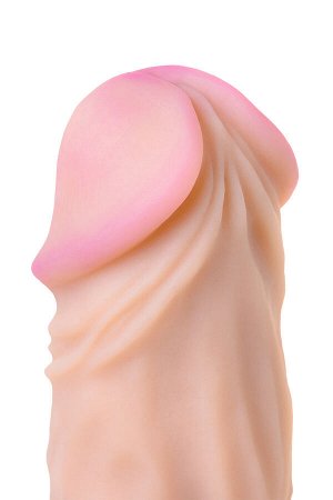 Фаллоимитатор-гигант LoveToy, реалистичный, neoskin, телесный, 24,5 см, ? 6,7 см