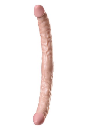 Двусторонний фаллоимитатор TOYFA RealStick Nude реалистичный, PVC, телесный, 42,5 см