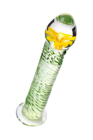 Нереалистичный фаллоимитатор Sexus Glass, стекло, прозрачный, 16,5 см