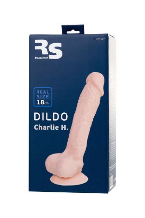 TOYFA Фаллоимитатор RS Silicone Charlie H с уникальным материалом, телесный, 18 см