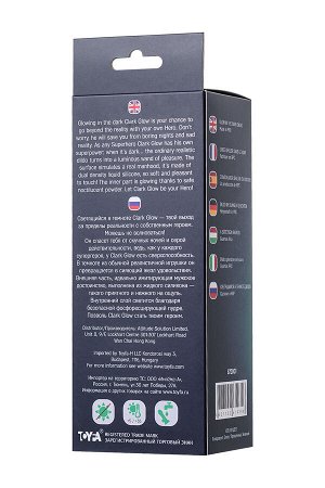 Фаллоимитатор, светящийся в темноте, Beyond by Toyfa, Clark Glow, силикон, зелёный, 22 см