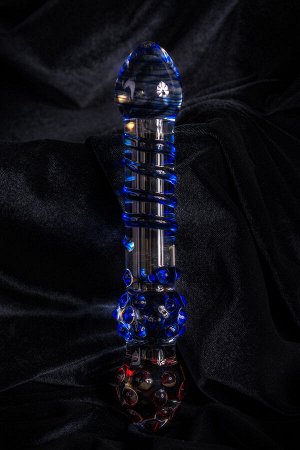 Двусторонний фаллоимитатор Sexus Glass, стекло, прозрачный, 20,5 см