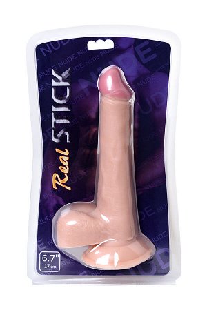 Реалистичный фаллоимитатор TOYFA RealStick Nude, PVC, телесный, 22,5 см