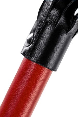 Плеть с краснои? рукоятью Pecado BDSM, натуральная кожа, красная