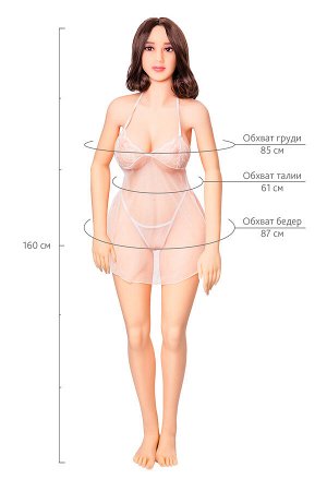 Кукла реалистичная Jia, TPE, телесная, 160 см