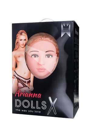 Кукла надувная Dolls-X by TOYFA Arianna с реалистичной головой, блондинка, с двумя отверстиями