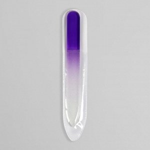 Пилка стеклянная для ногтей «Радуга», в чехле, 9 см, цвет МИКС