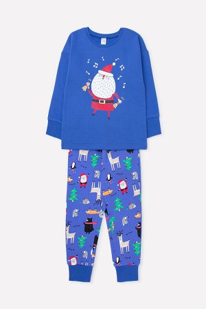 Пижама(Осень-Зима)+boys (ярко-синий, праздничный микс)