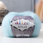 Пряжа &quot;Atlas&quot; 49% шерсть, 51% полиэстер, 250м/50гр (19 айсберг)
