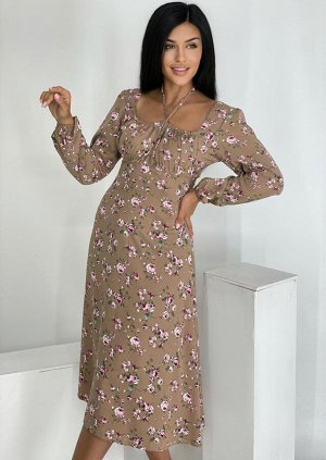 Платье Женское 7507 "Крупные Цветы" №3