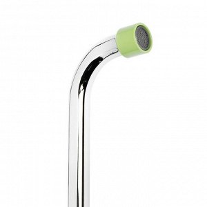Cмеситель для ванны Accoona A7182K, двухвентильный, с душевым набором, силумин, зеленый/хром