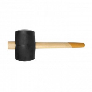 Киянка ТУНДРА, 1100 г, деревянная рукоятка, черная резина, 90 мм
