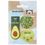 Закладки магнитные для книг, 3шт., MESHU &quot;Avocado&quot;