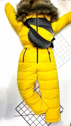 Детская Одежда 27002 "Комбинезон - Вставка" Желтый