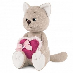 Романтичный Котик с Розовым Сердечком 20 см MT-GU022020-1-20