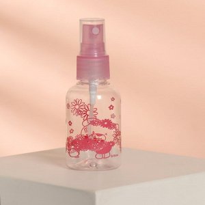 ONLITOP Бутылочка для хранения, с распылителем, 50 мл, цвет розовый