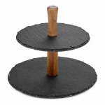 Этажерка двухъярусная SLATE, 25*25см