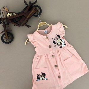 Платье Детское 5005 "Мышка Мульт" Розовое