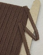 Кружево цв.коричневый-3, ш.10м, хлопок-90%, п/э-10%