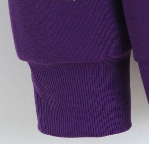 Толстовка с капюшоном с начесом, фиолетовый
