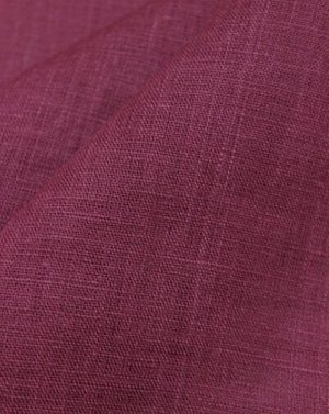 Лен сорочечный с эффектом мятости цв.Бордово-свекольный, ш.1.45м, лен-100%, 125гр/м.кв