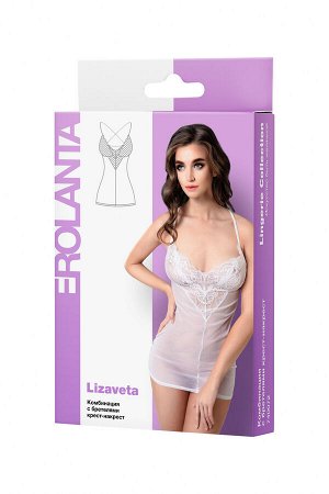 Комбинация Erolanta Lizaveta с бретелями крест-накрест, белый (50-52)