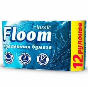 Floom б.изд. т.б. 2сл белая 12 ШТ