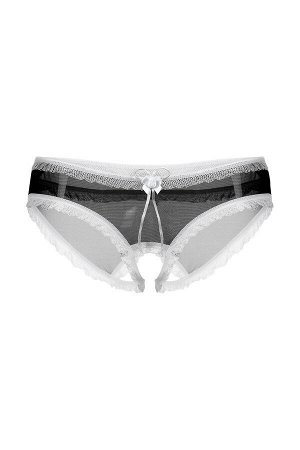 Трусики открытые с рюшами SoftLine Collection, черный, M/L