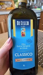 Масло оливковое экстра вирджин стекло De  Cecco 1 л