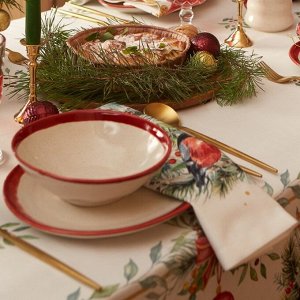 Набор сервировочных салфеток Этель &quot;Сhristmas bells&quot; 40х40см 4 шт, 100%хл, саржа 190 гр/м2