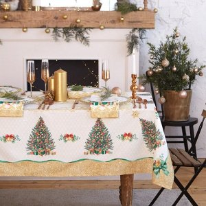 Набор сервировочных салфеток &quot;Этель&quot; Golden Christmas 40х40см 4 шт, 100% хл, саржа 190 гр/м2