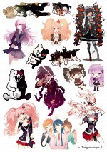 Наклейка &quot;Danganropa 01 (Данганронпа 01)&quot;