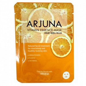 All New Cosmetic/ ARJUNA, "Essence mask" Тонизирующая маска для лица с витаминной эссенцией 23 гр, Корея