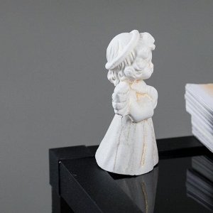 Фигурка гипс «Молящийся ангел», позолота, 3x7x4.5 см