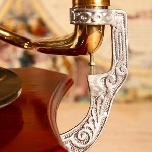 Граммофон труба металл "Батиста" (пластинка в комплекте) 40х40х63,5 см
