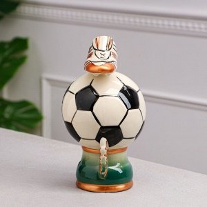 Копилка "Футбольный мяч", глянец, керамика, 22 см, микс