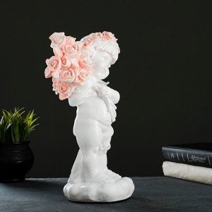 Фигура "Ангел с букетом роз" 32см