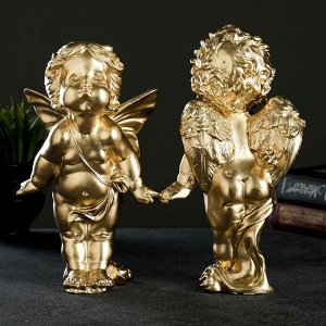 Фигура "Влюбенные ангелы" золото