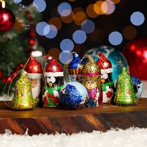 Фигурки из молочного шоколада «Счастливого Рождества», 110 г